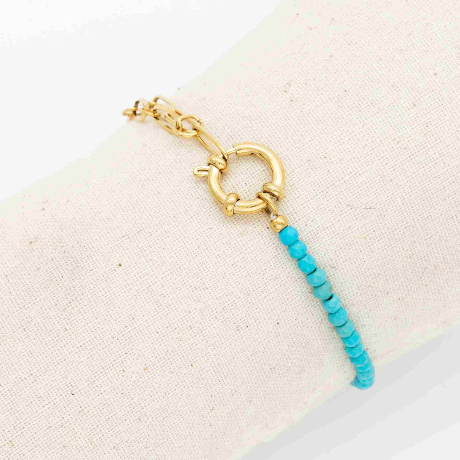 Bracelet Chaine en Acier Inoxydable Color:Blue