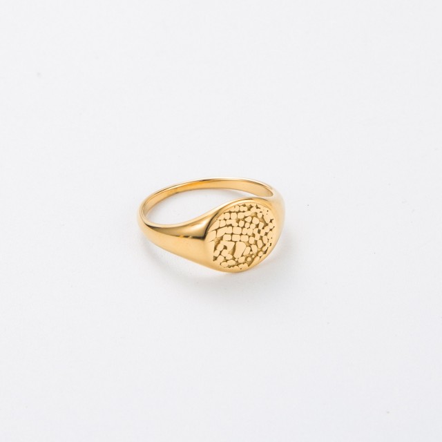 Stainless Steel Ring Color:Gold