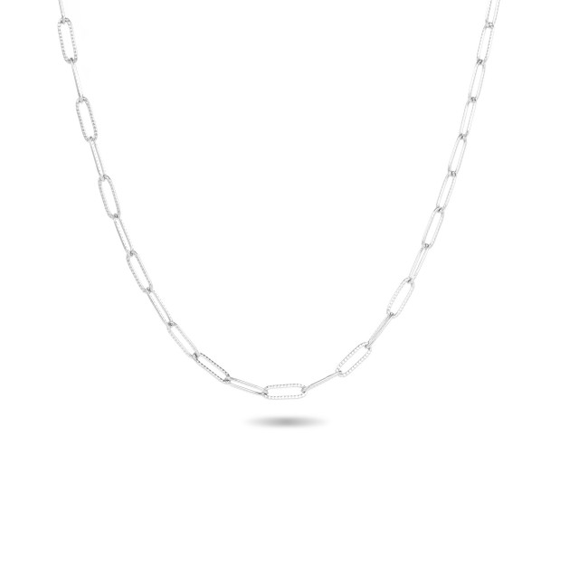 Stainless Steel Short Necklace Color:Silver