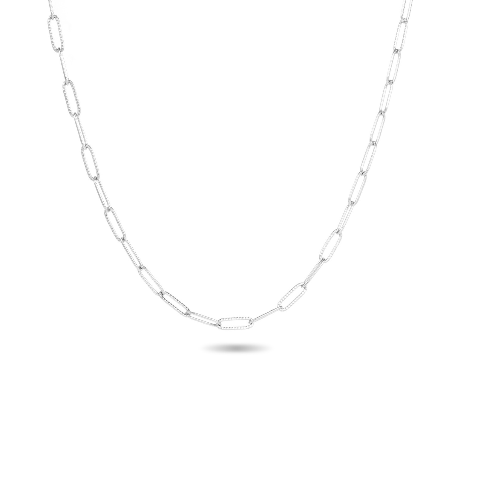 Stainless Steel Short Necklace Color:Silver