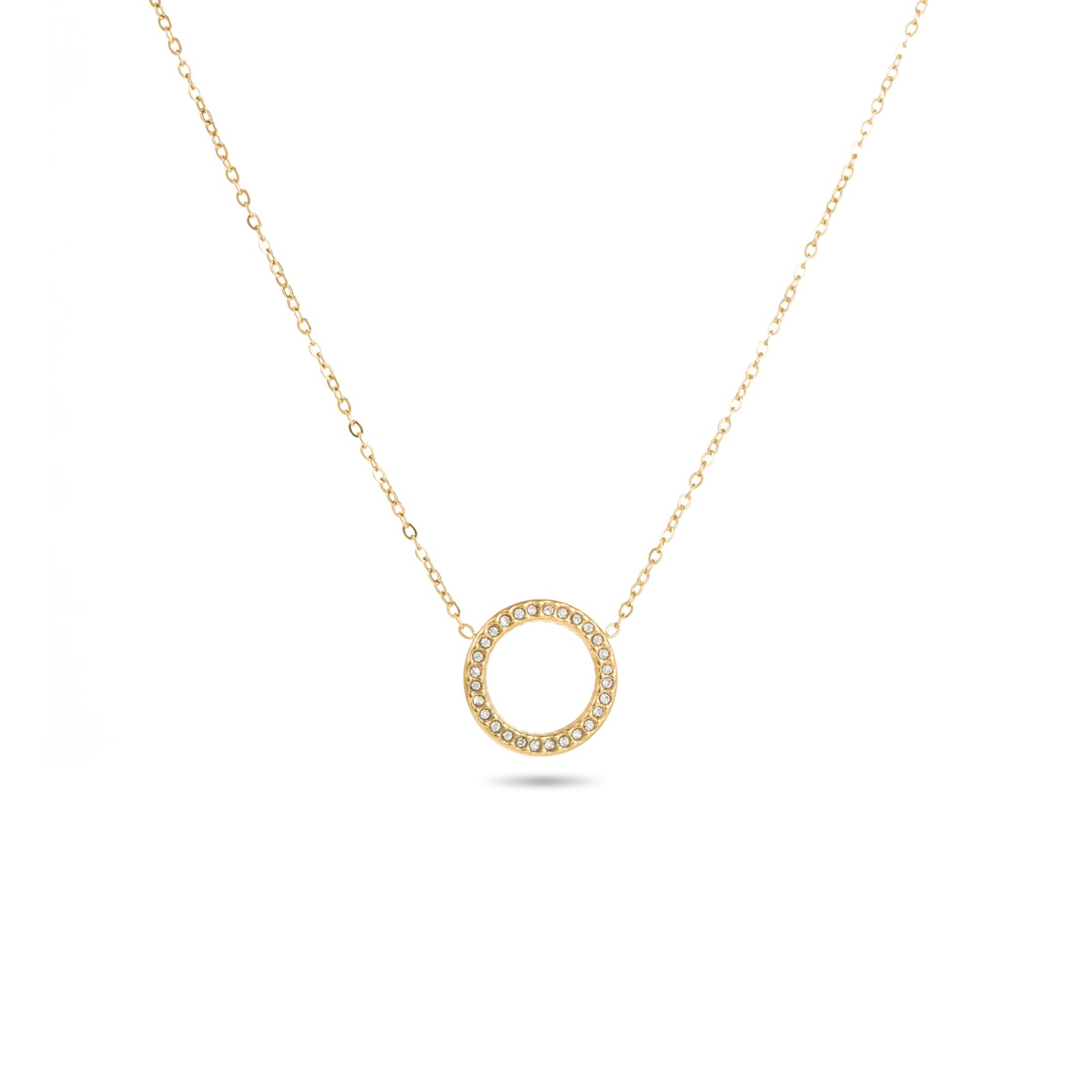 Stainless Steel Short Necklace Color:Gold