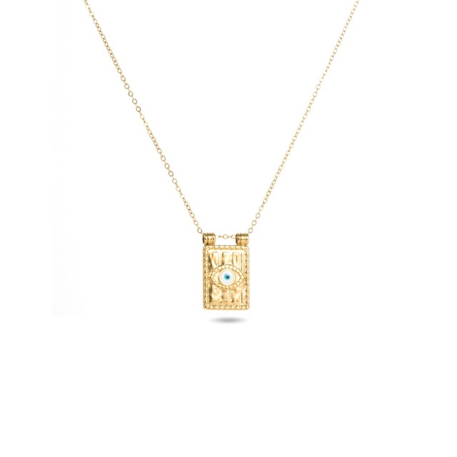 Stainless Steel Short Necklace Color:Gold