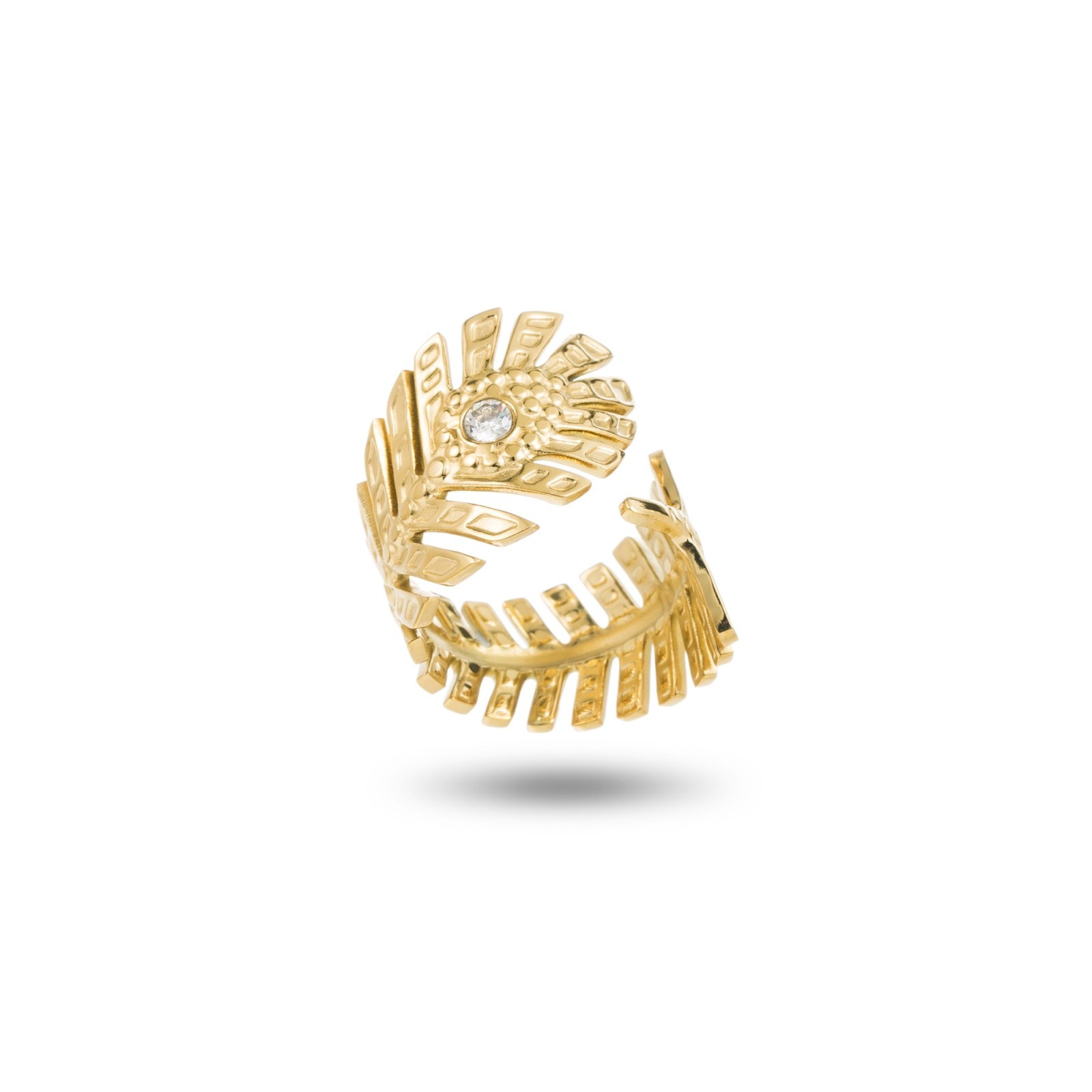 Stainless Steel Ring Color:Gold