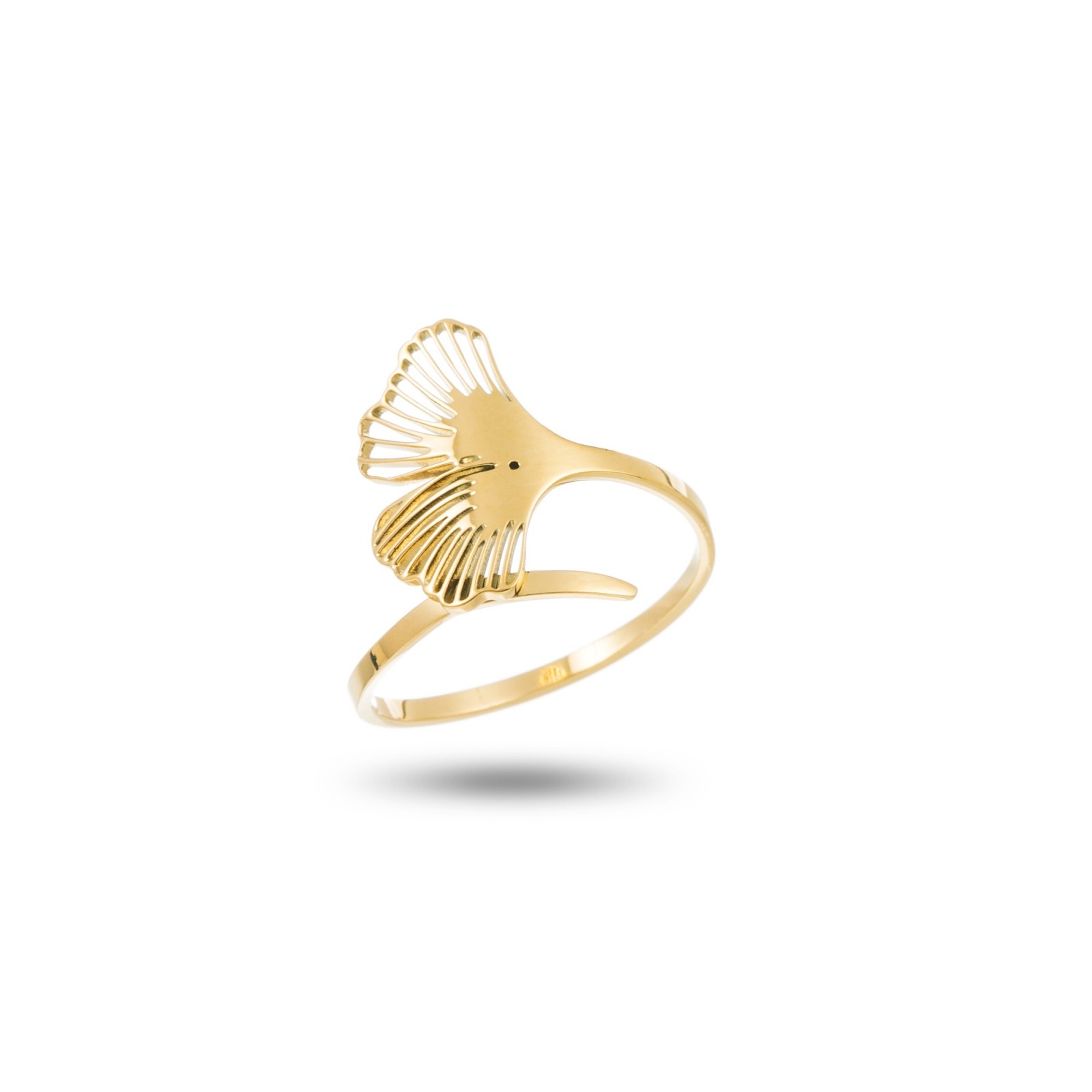 Bague Feuille de Ginkgo 