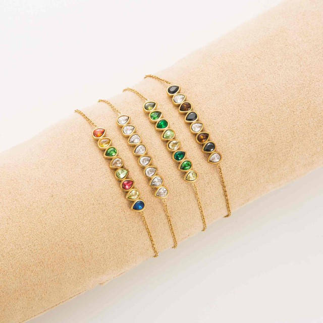 Bracelet Gouttes en Strass 