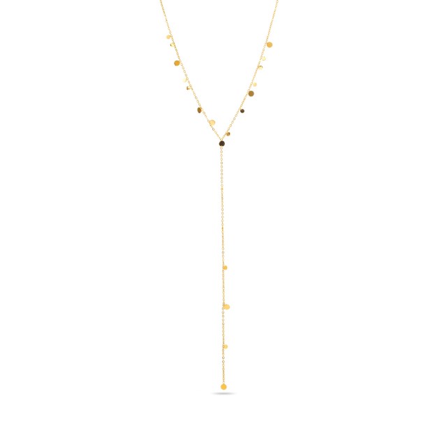 Pendant Necklace with Mini Tassels Color:Gold