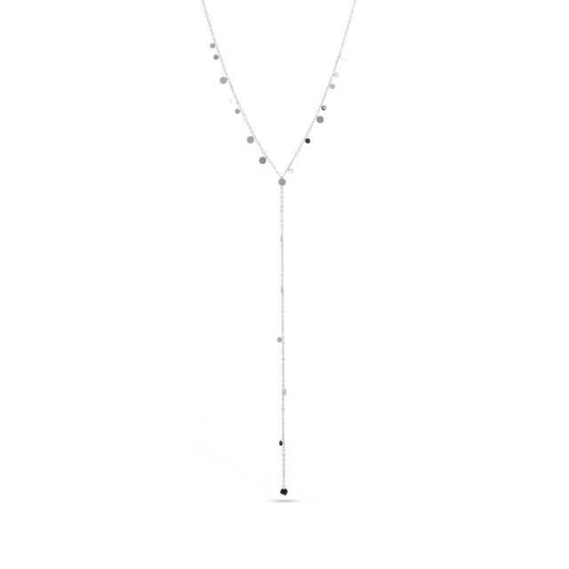 Pendant Necklace with Mini Tassels Color:Silver