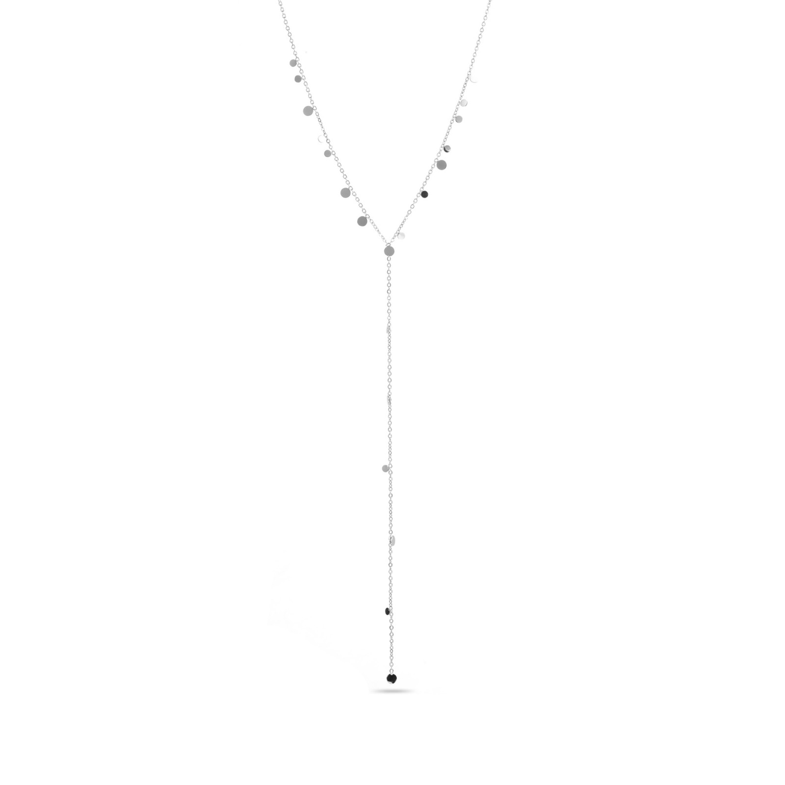 Pendant Necklace with Mini Tassels Color:Silver