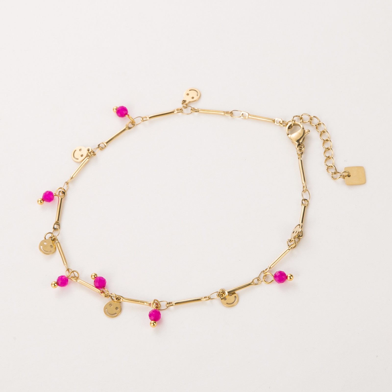 Ankle Bracelet Color:Fuchsia Pink