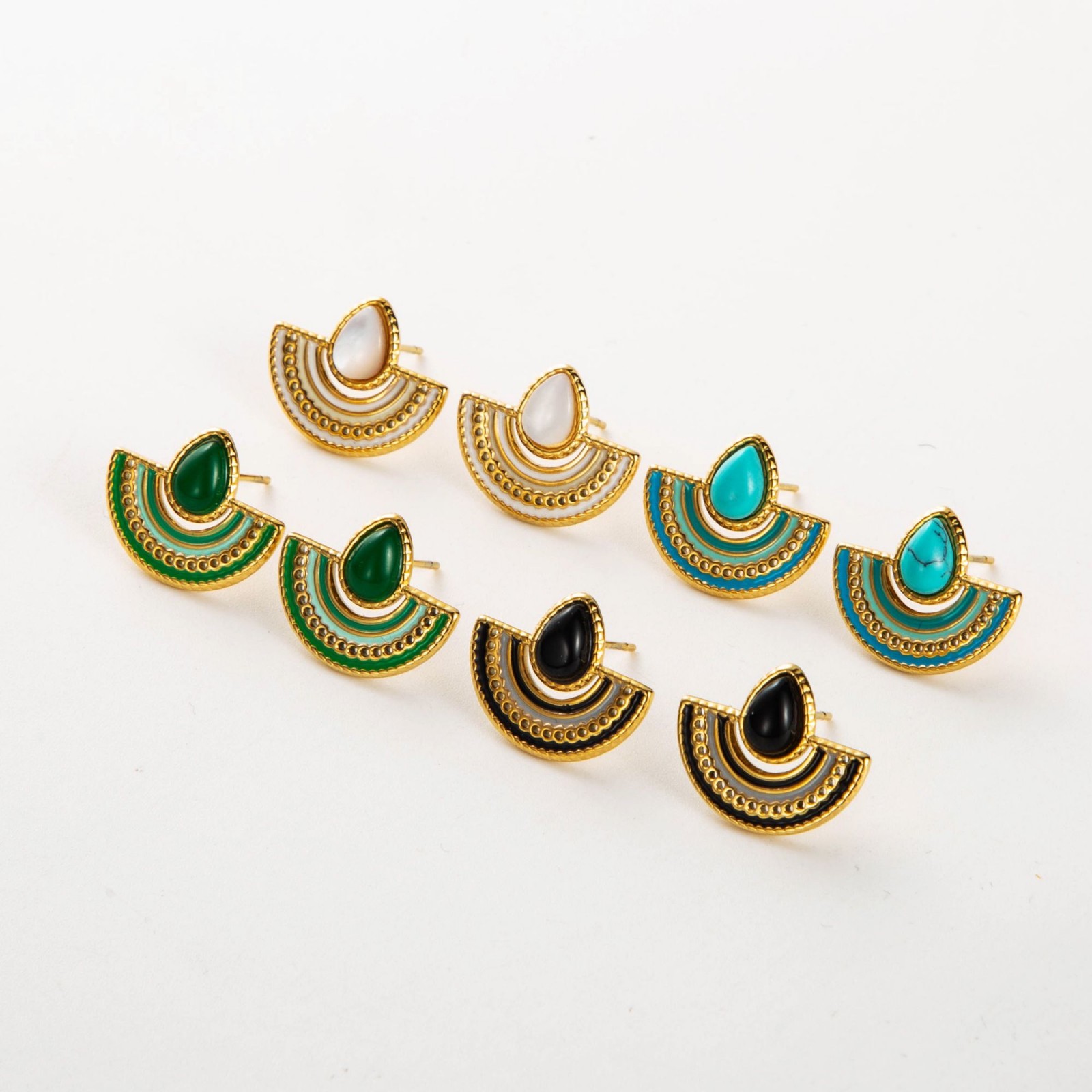 Aztec Inspiration Stud Earrings 