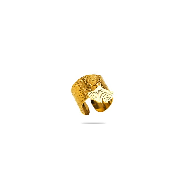 Stainless Steel Ring Color:Gold
