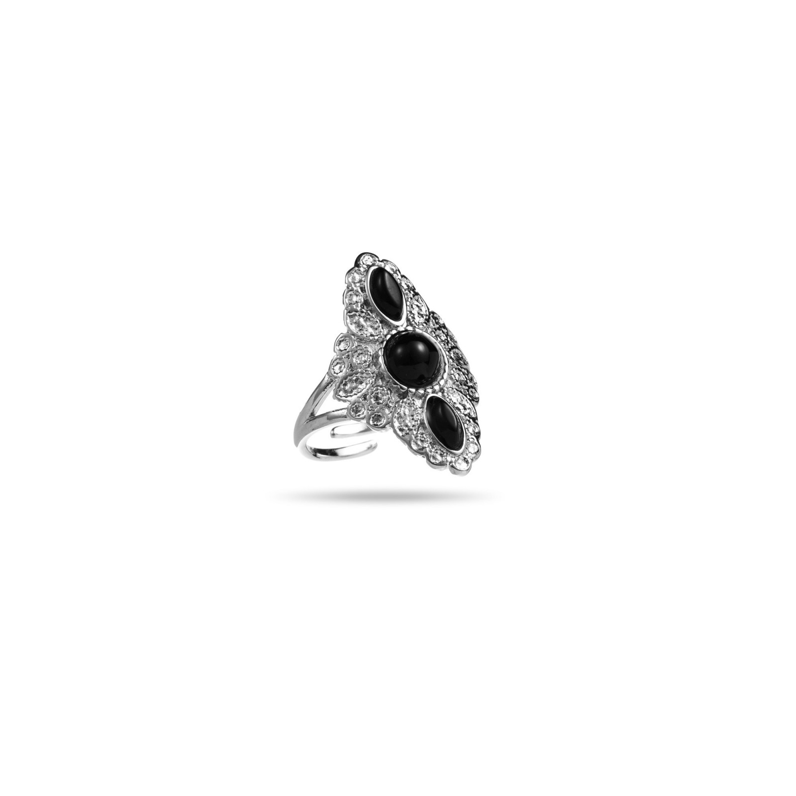 ST07BA-22239 Couleur:Argent Pierre :Onyx