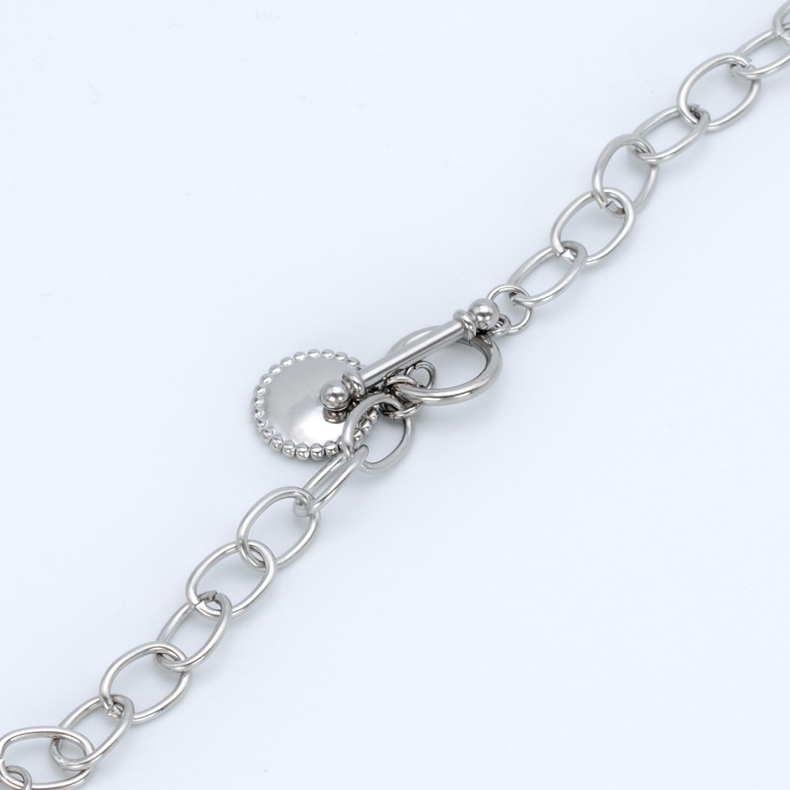 Chain Bracelet with Pendant Color:Silver