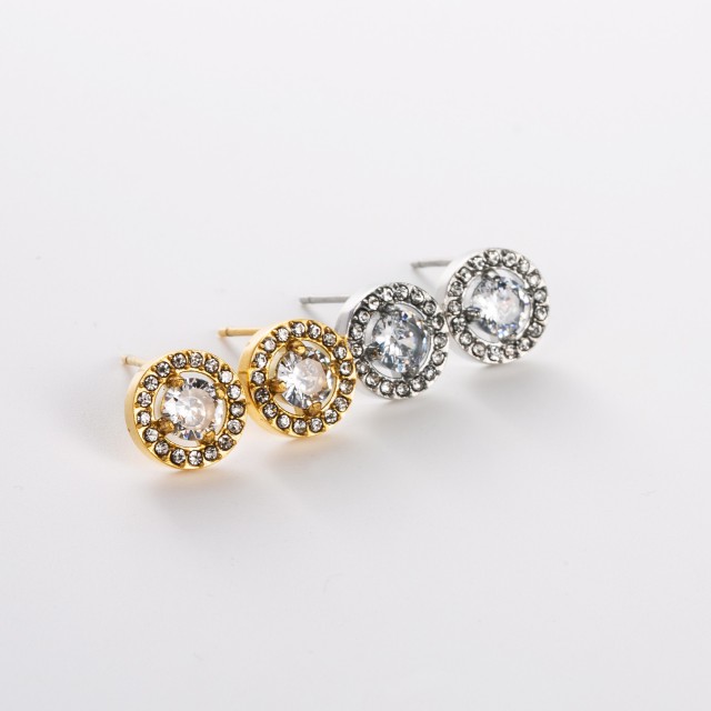 Halo Rhinestone Earrings 