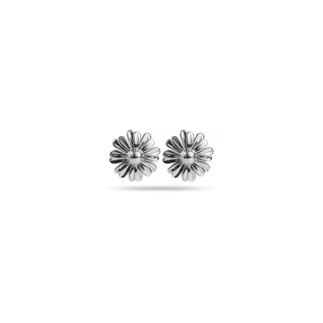 Boucles d'Oreilles Petite Marguerite Couleur:Argent