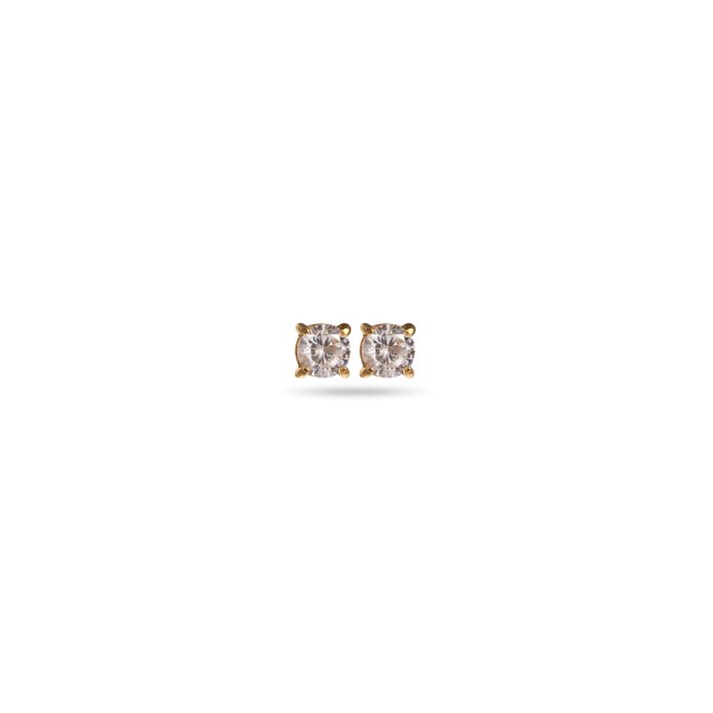 Boucles d'Oreilles Set de Puces Baguette de Strass 