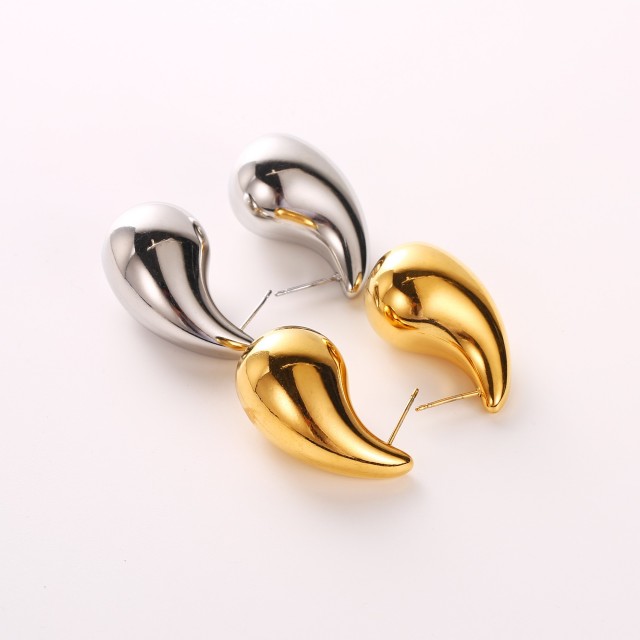 Steel Drop Earrings 