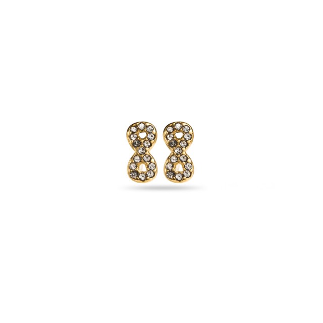 Infinity and Rosace Studs Earring Set 