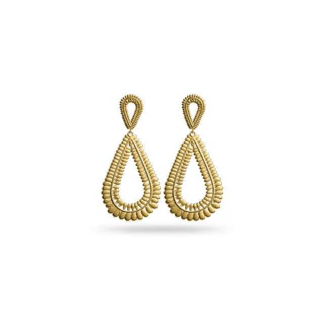 Drop in Drops Earrings Color:Gold