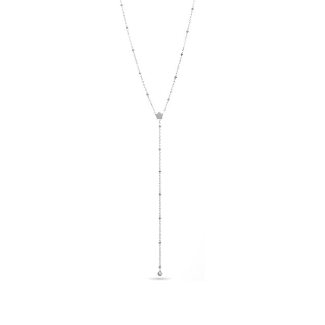 Chain Necklace with Radiant Strass Ornaments