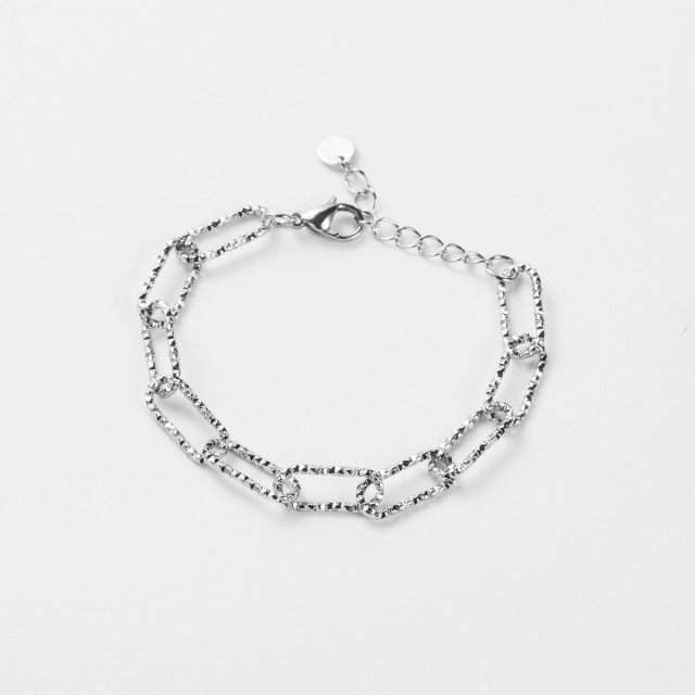 Bracelet Maille Scintillante Couleur:Argent