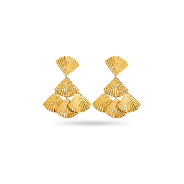 Hanging Shell Earrings Color:Gold