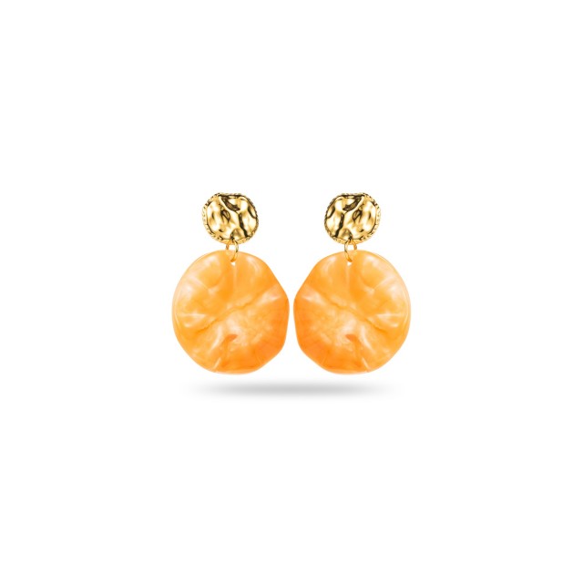 Boucles d'Oreilles Color:Orange