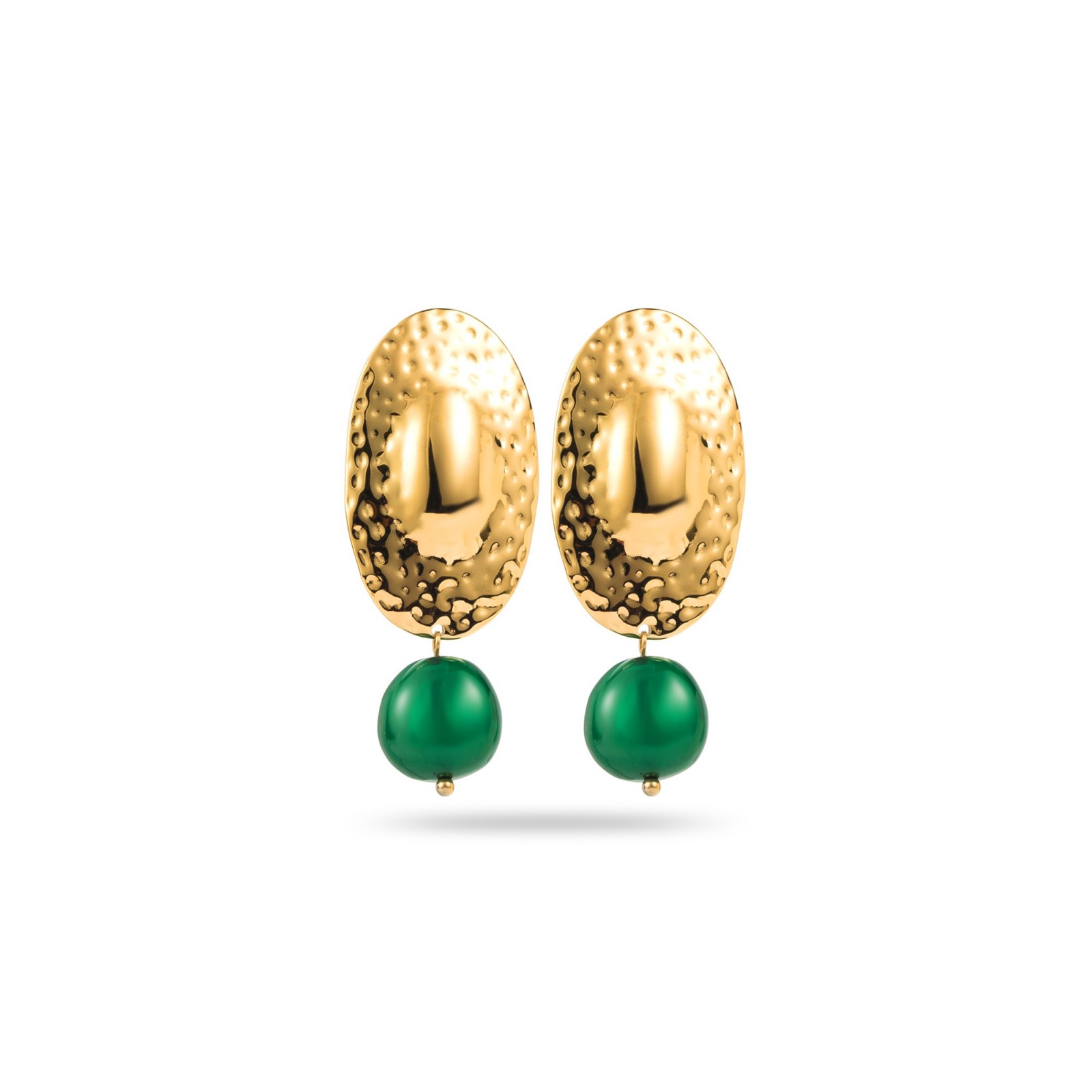 Boucles d'Oreilles Color:Green