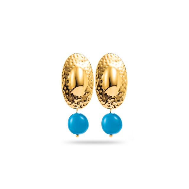 Boucles d'Oreilles Color:Blue