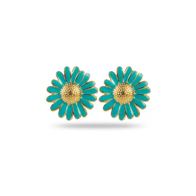 Colorful Daisy Studs Earrings Color:Blue