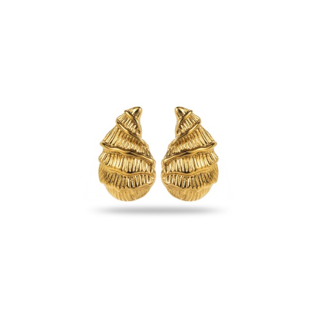 Sea Shell Studs Earrings Color:Gold