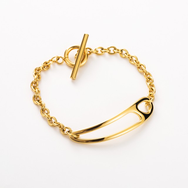 Intertwined Lines Bangle Bracelet