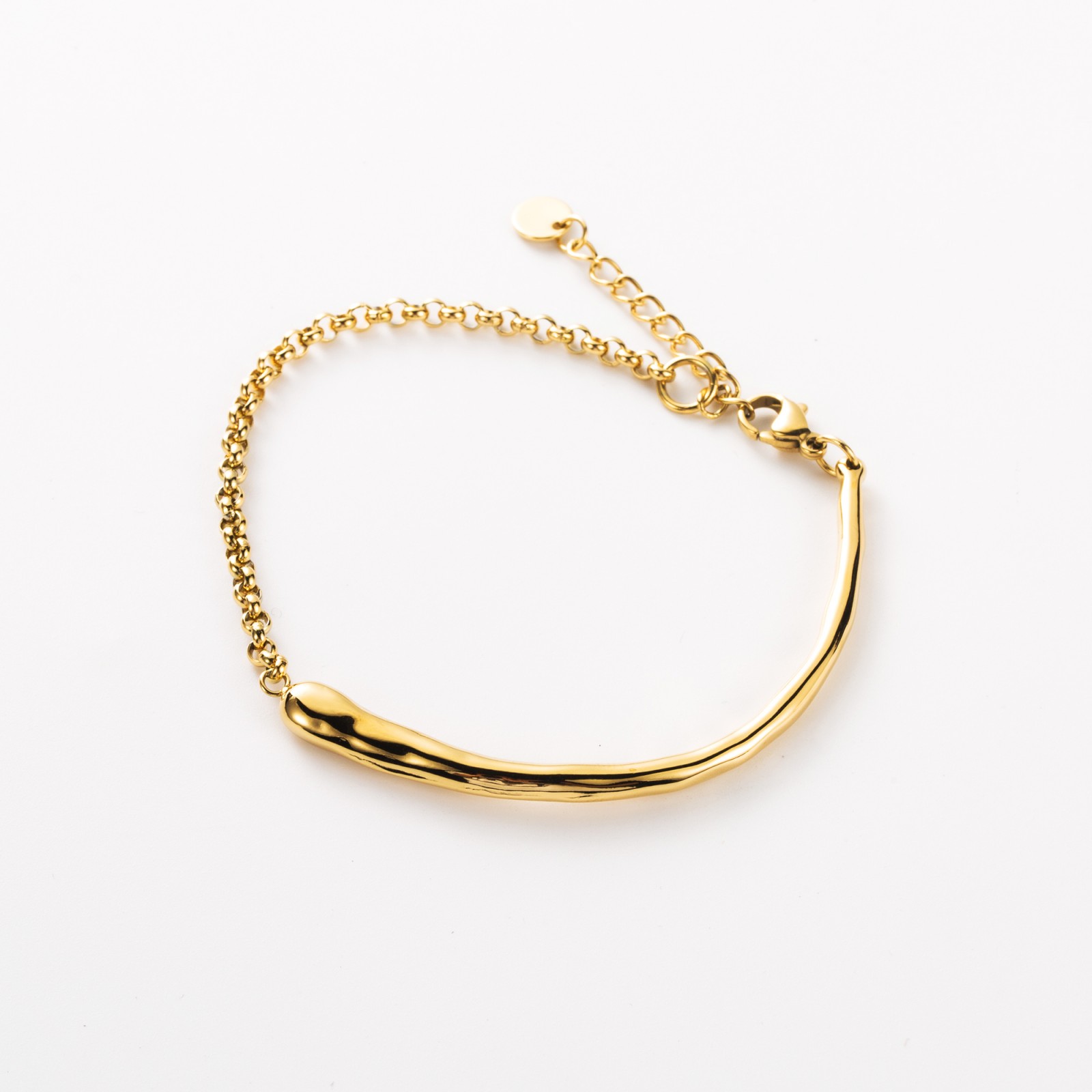 Intertwined Lines Bangle Bracelet