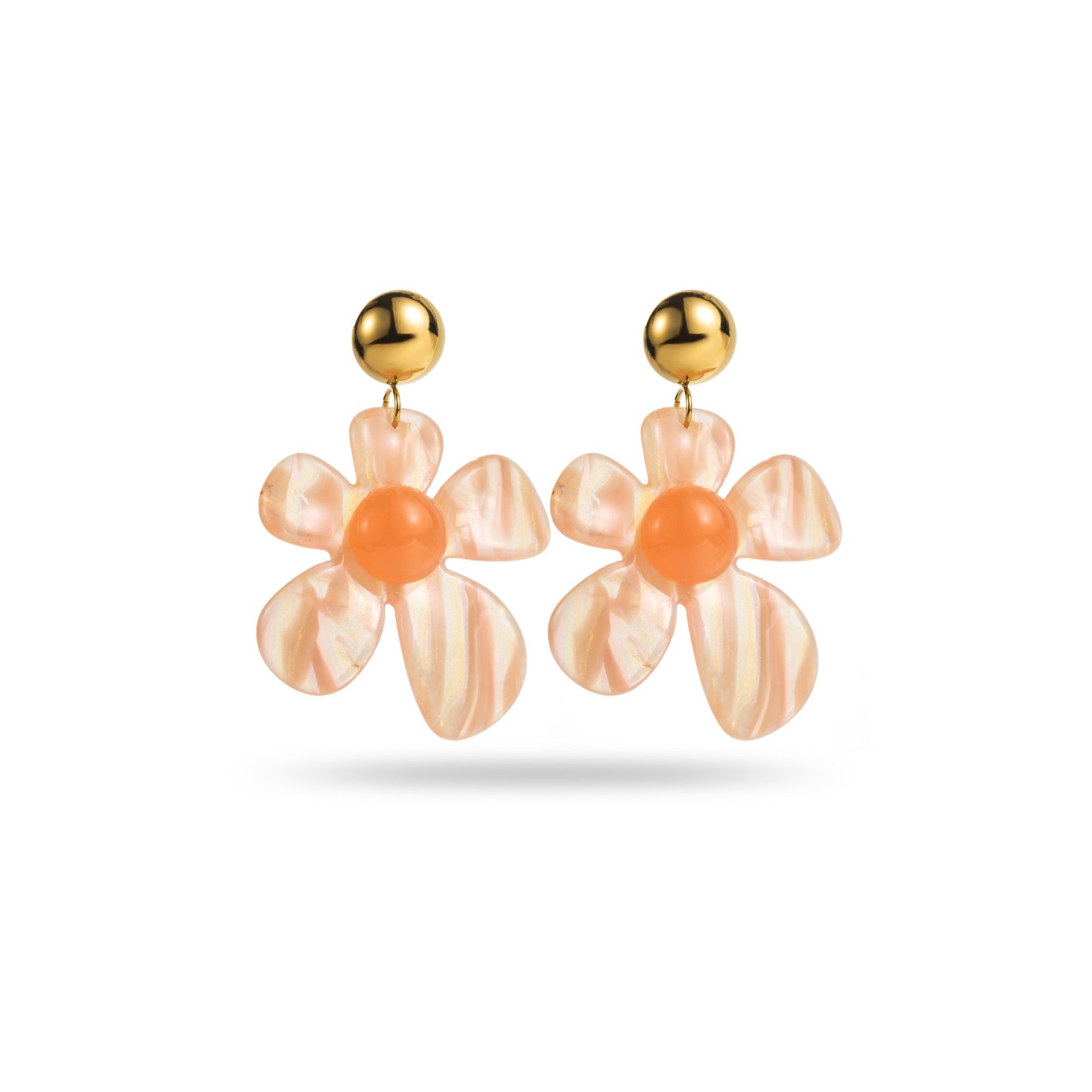 Boucles d'Oreilles Color:Sweet Orange