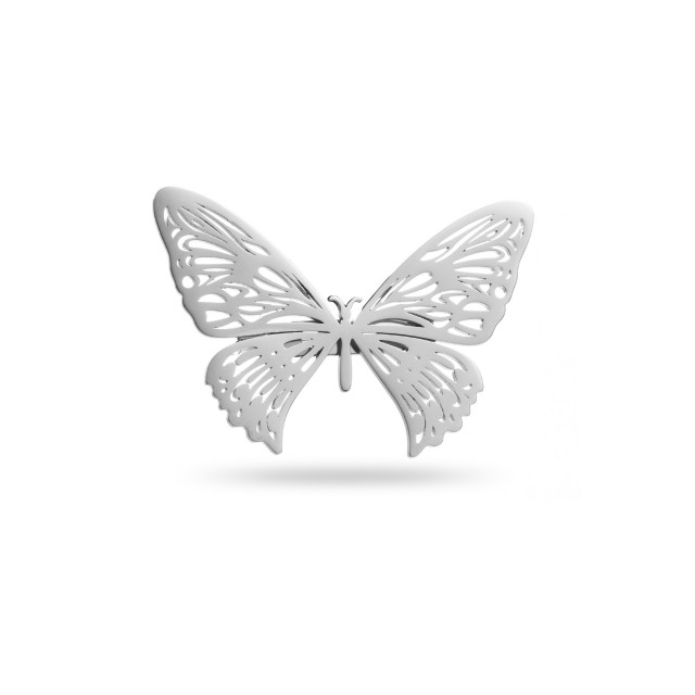 Broche Papillon Couleur:Argent