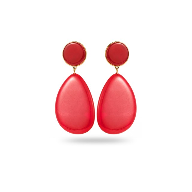 Boucles d'Oreilles Grandes Pendantes Colorées