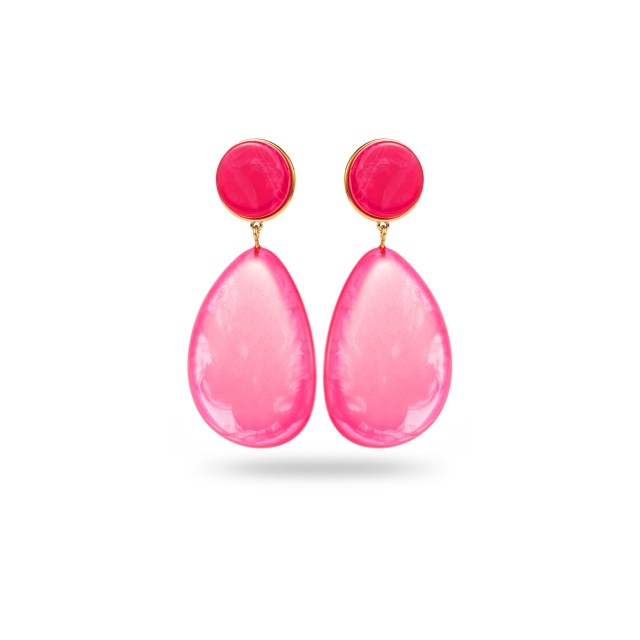 Boucles d'Oreilles Grandes Pendantes Colorées