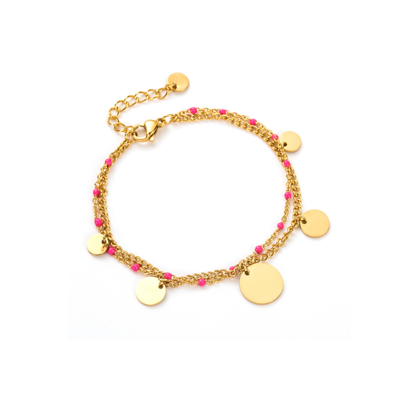 Strass Teddy Bear Pendant Bracelet