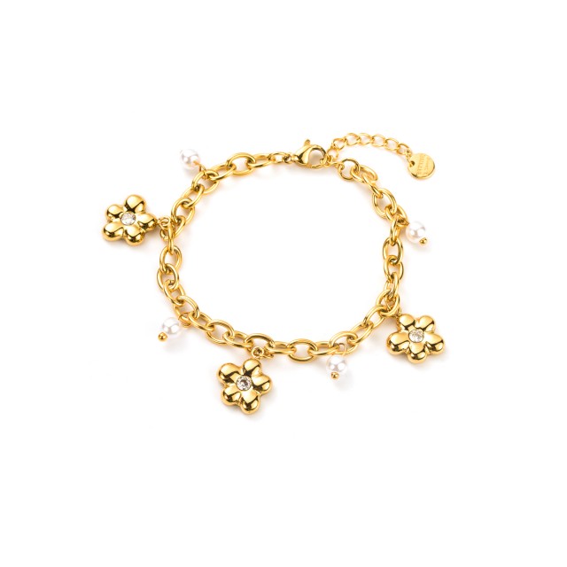 Strass Teddy Bear Pendant Bracelet