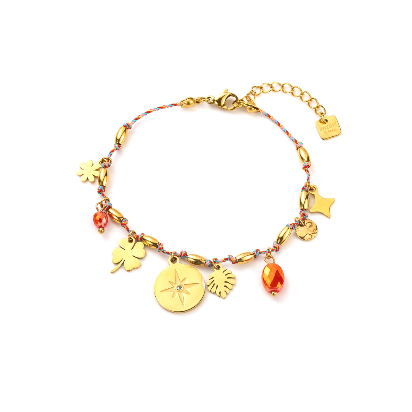 Strass Teddy Bear Pendant Bracelet