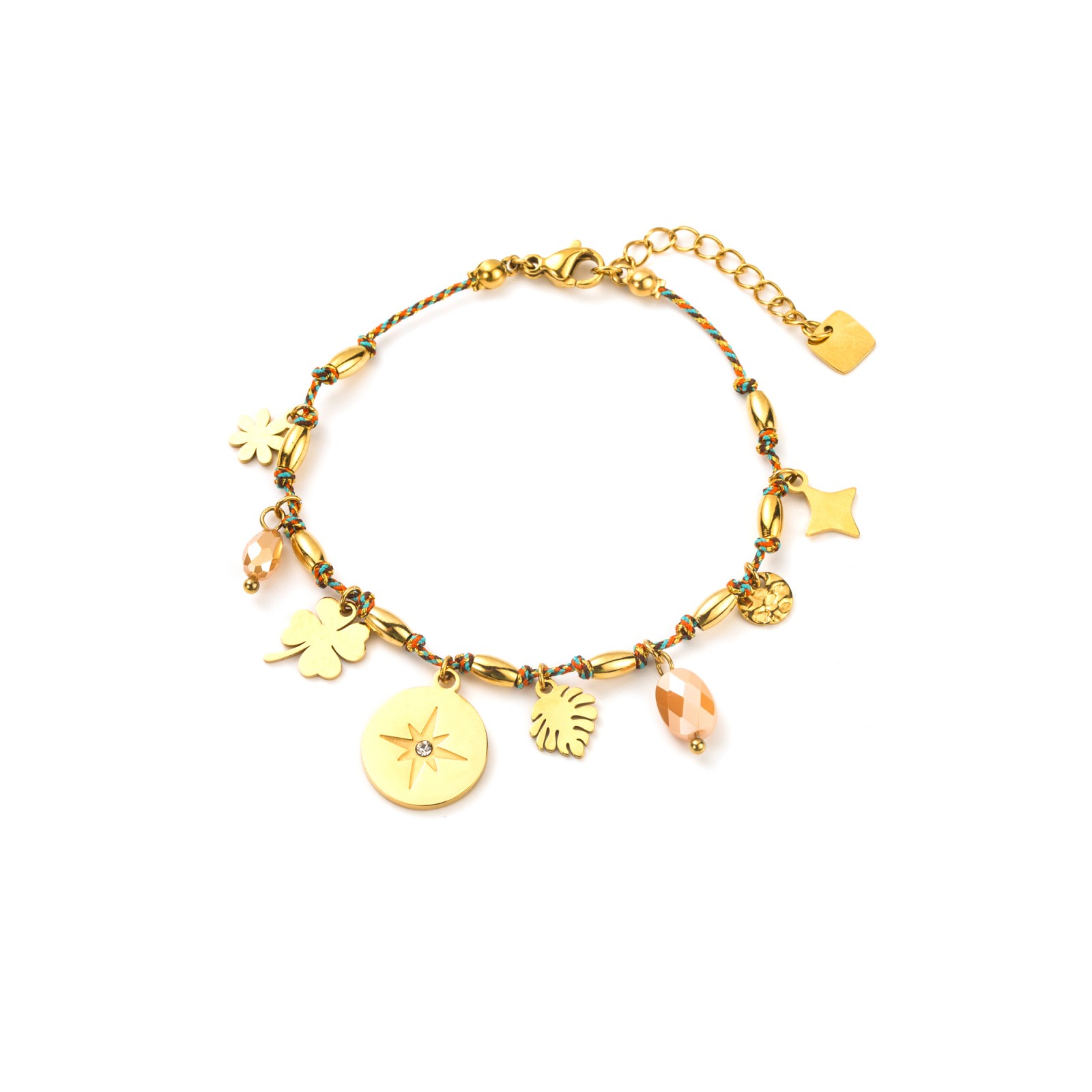 Strass Teddy Bear Pendant Bracelet