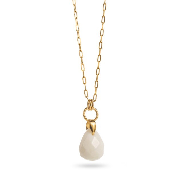 ST08COL-23311 Pierre :Agate Blanche