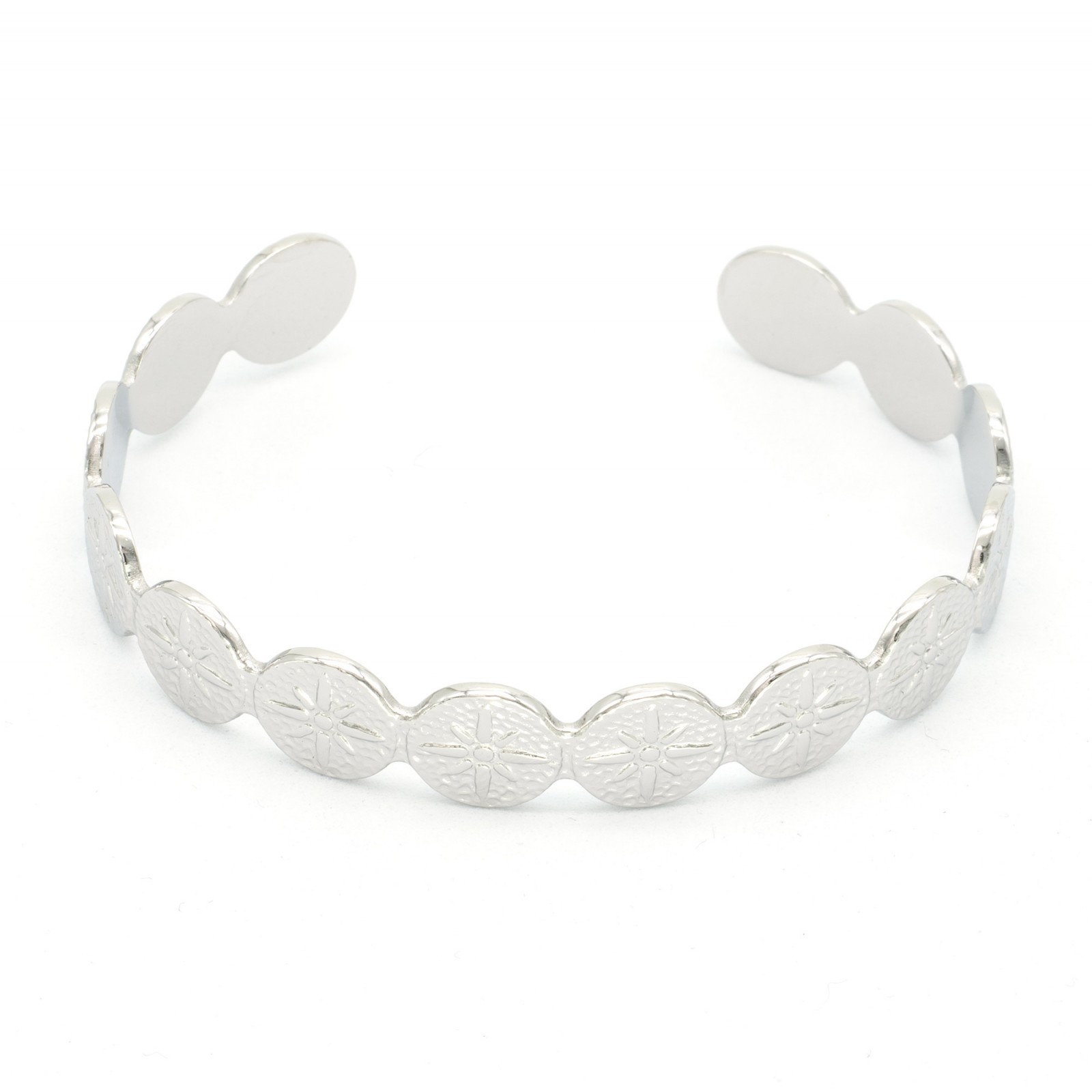 Stainless Steel Rush Bracelet Color:Silver