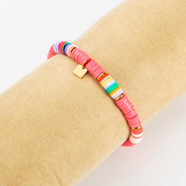 Bracelet chaine Color:Fuchsia Pink