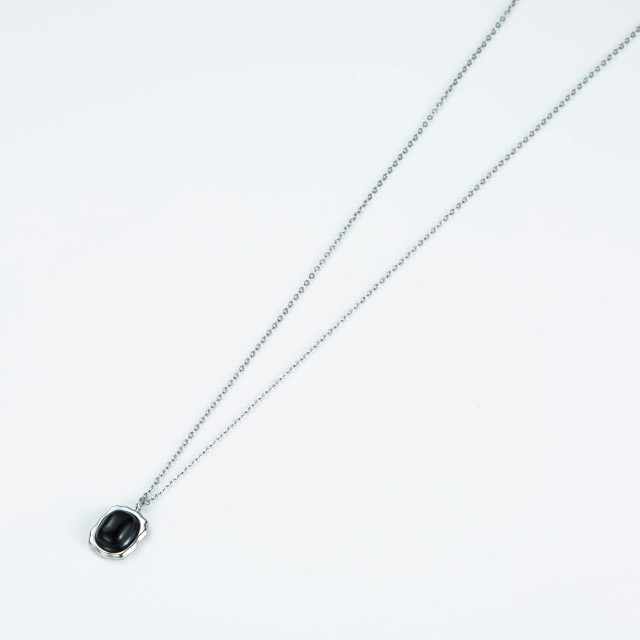 Stainless Steel Short Necklace Color:Silver